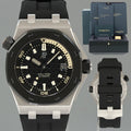 PAPERS Audemars Piguet Royal Oak Offshore White Gold Black 42mm 15720CN Watch
