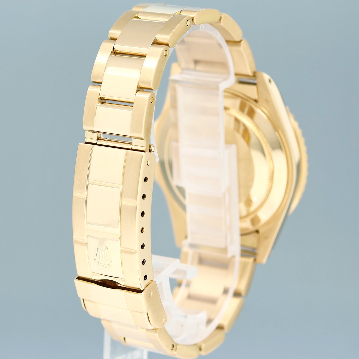 Rolex 16618 Submariner Yellow Gold Blue Champagne Serti Diamond 40mm Watch Box