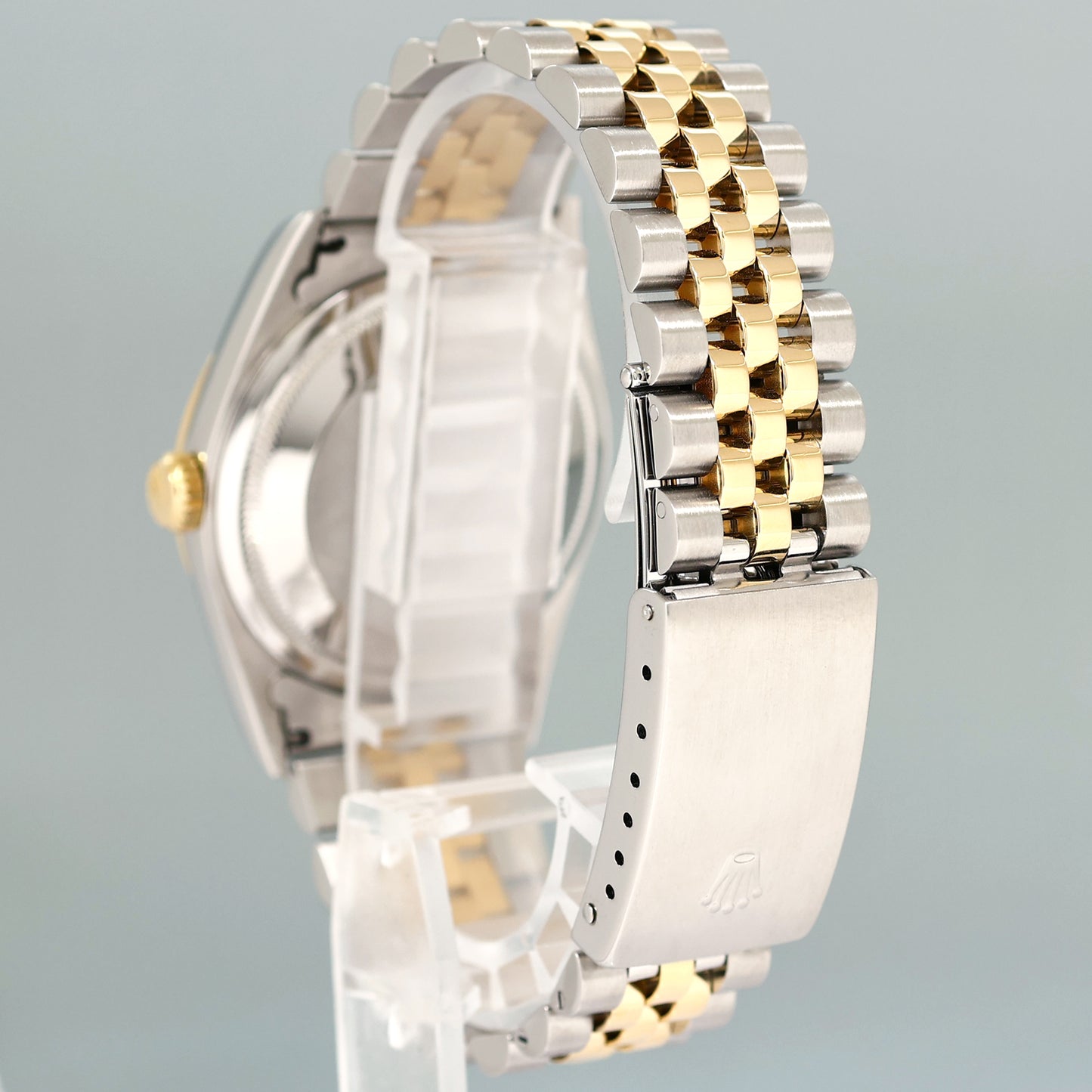 MINT Rolex DateJust White Roman 16203 Two Tone Gold Jubilee 36mm Watch Box