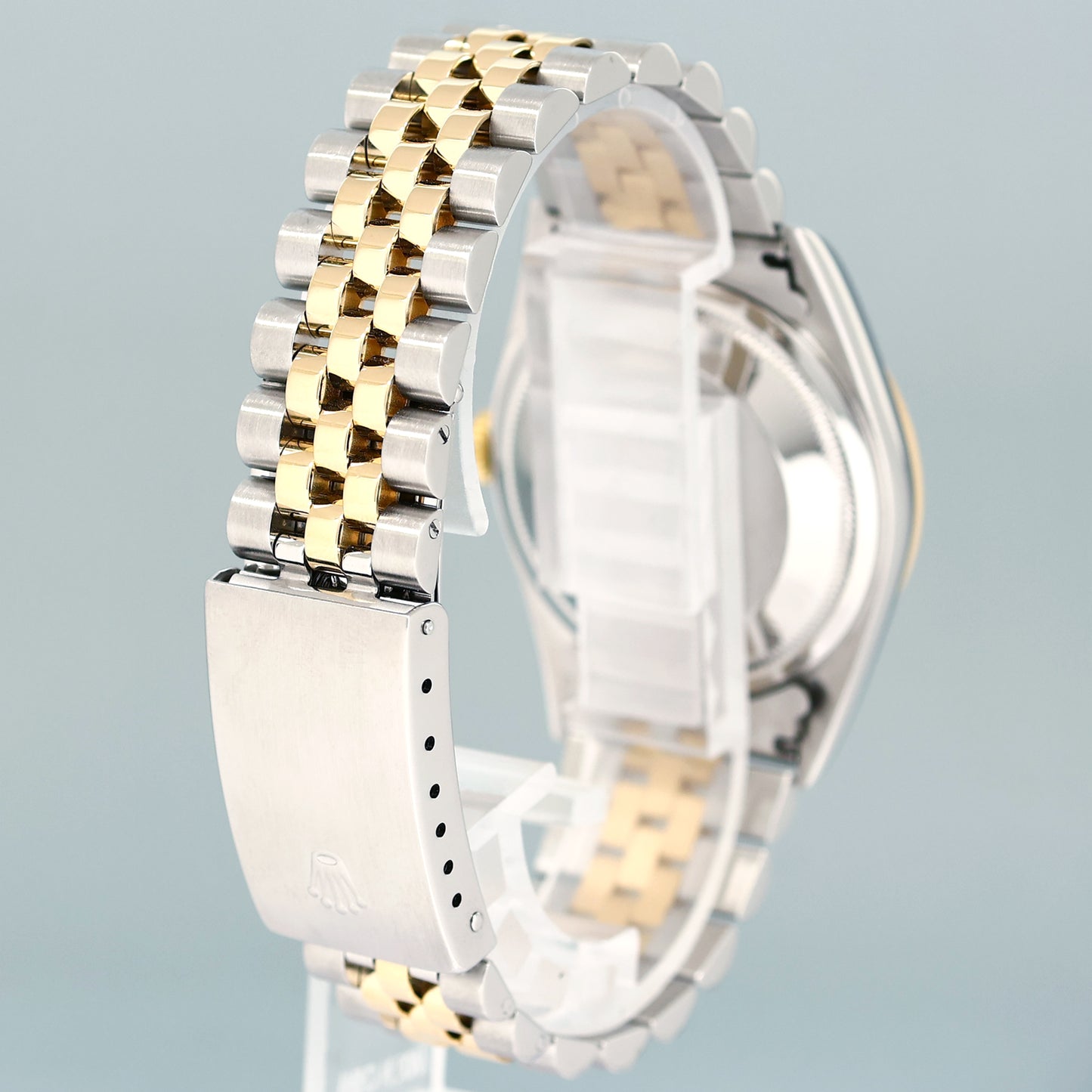 MINT Rolex DateJust White Roman 16203 Two Tone Gold Jubilee 36mm Watch Box