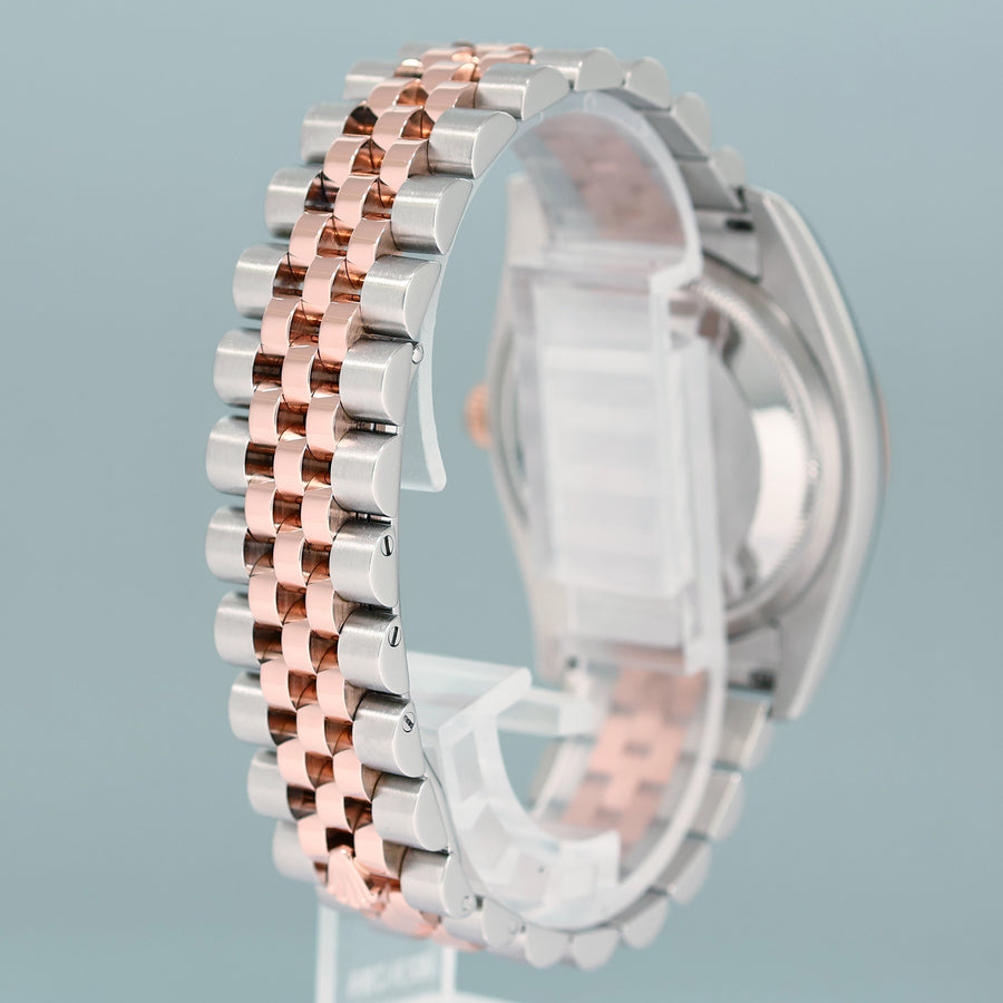 MINT Rolex DateJust Jubilee Two Tone Rose Gold Steel Silver Diamond 116231 Watch