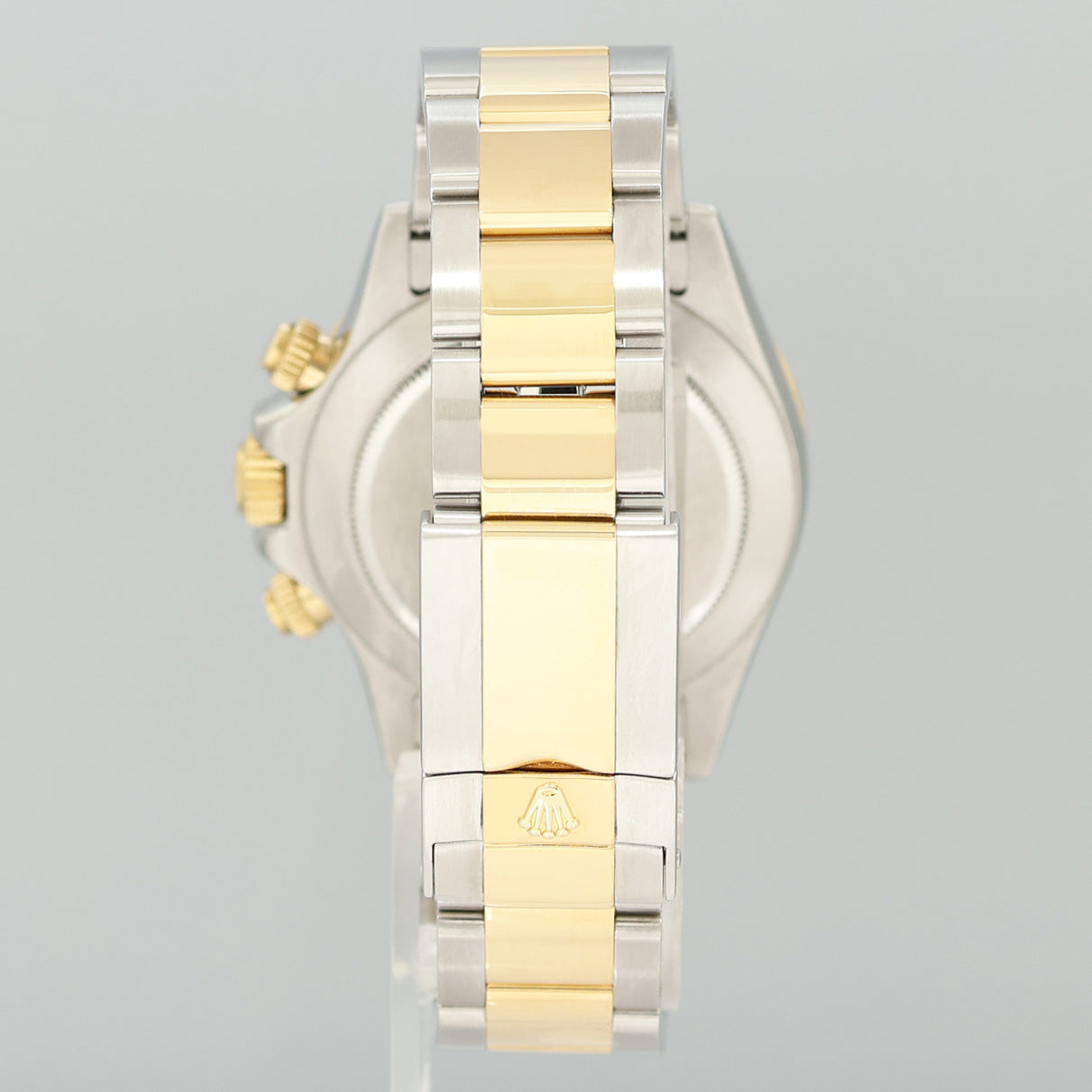 2025 RSC PAPERS Rolex Daytona 116523 Blue Arabic Red Steel Yellow Gold Two Tone Watch