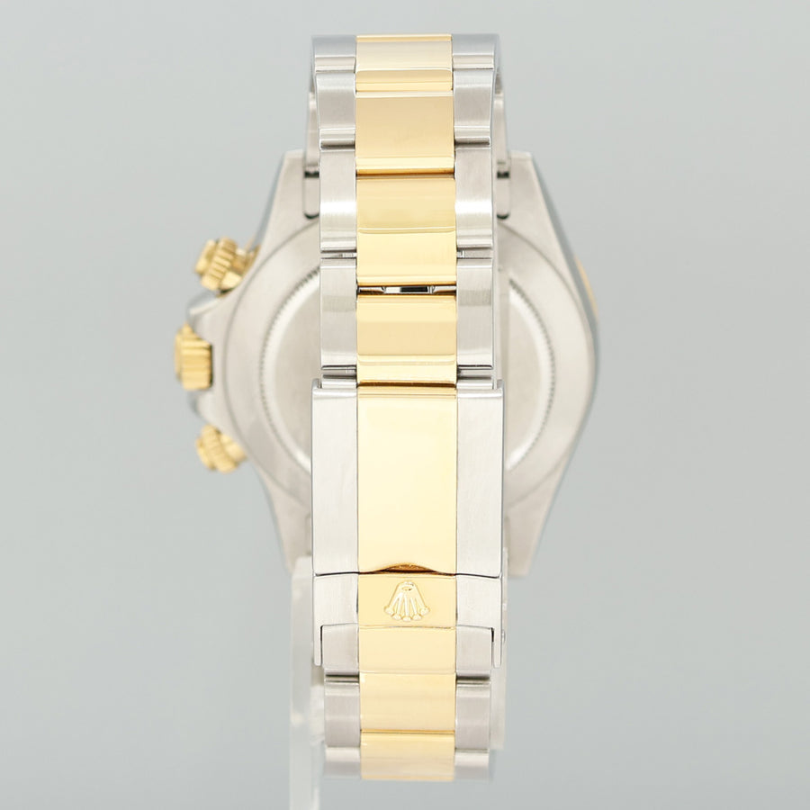 2025 RSC PAPERS Rolex Daytona 116523 Blue Arabic Red Steel Yellow Gold Two Tone Watch