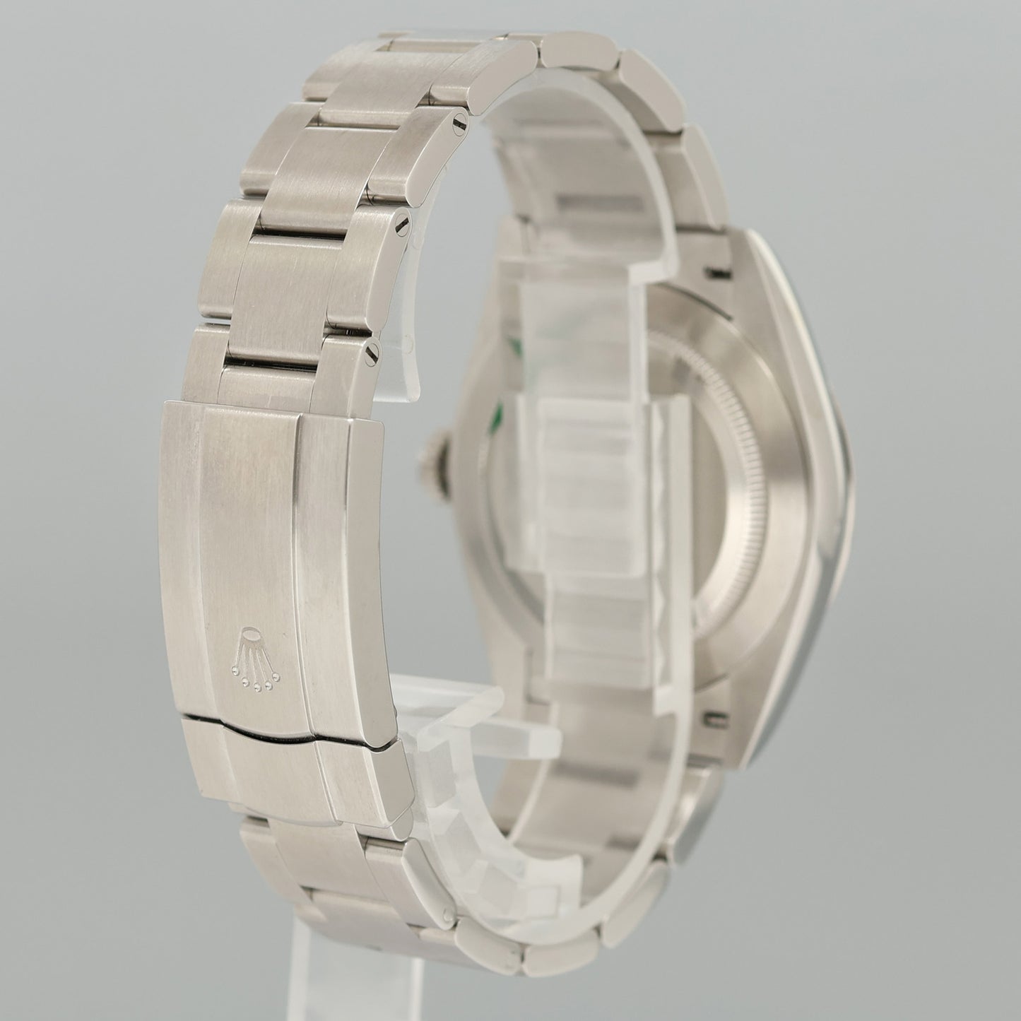 OCT 2025 NEW PAPERS 134300 Green Rolex Oyster Perpetual 41mm Stick Oyster Watch Box