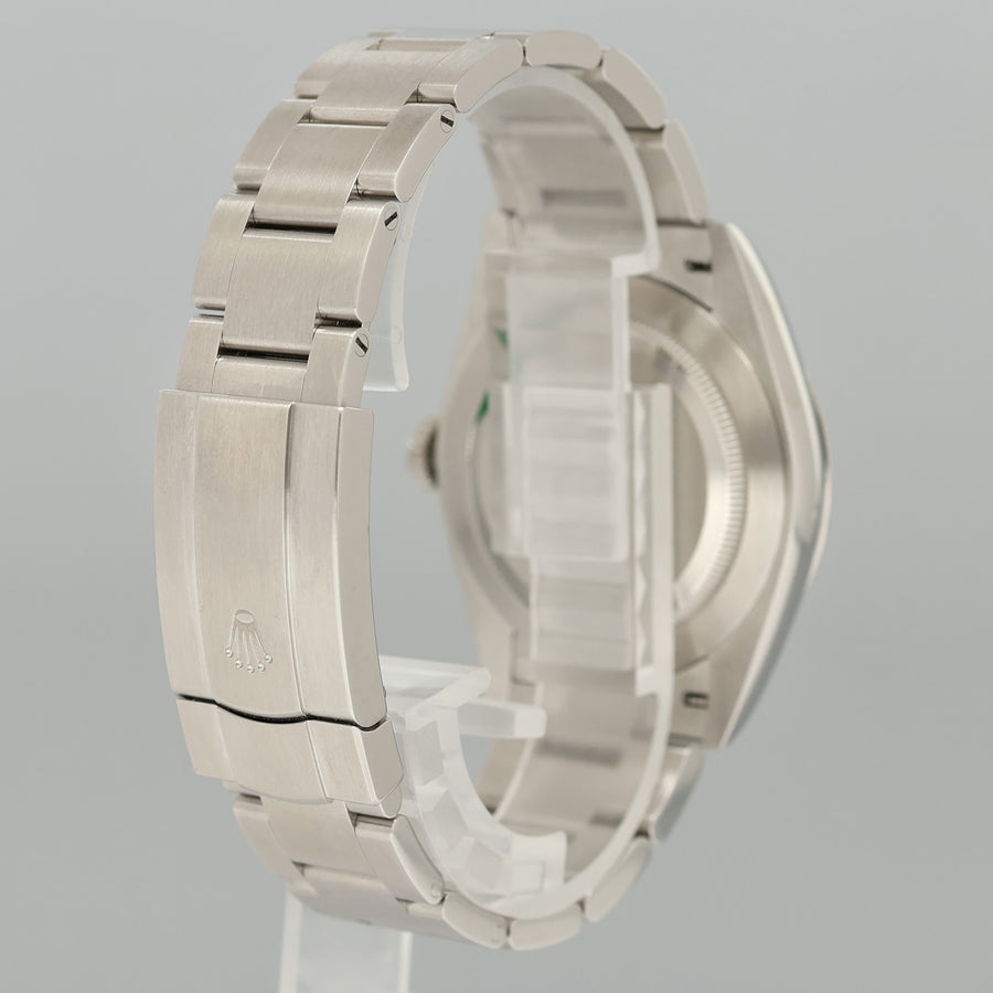 OCT 2025 NEW PAPERS 134300 Green Rolex Oyster Perpetual 41mm Stick Oyster Watch Box