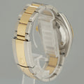 MINT Rolex DateJust Oyster Two Tone Yellow Gold Steel Black Tuxedo 36mm 116233 Watch