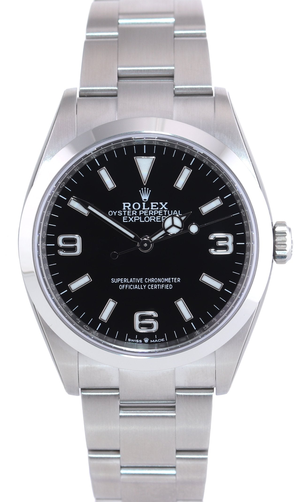 2021 NEW PAPERS Rolex Explorer Black Oyster Steel 36mm 124270 Watch Box