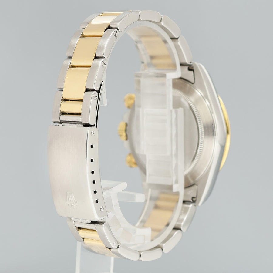 1989 Rolex Daytona 16523 Zenith Two Tone Yellow Gold White Stick Watch Box