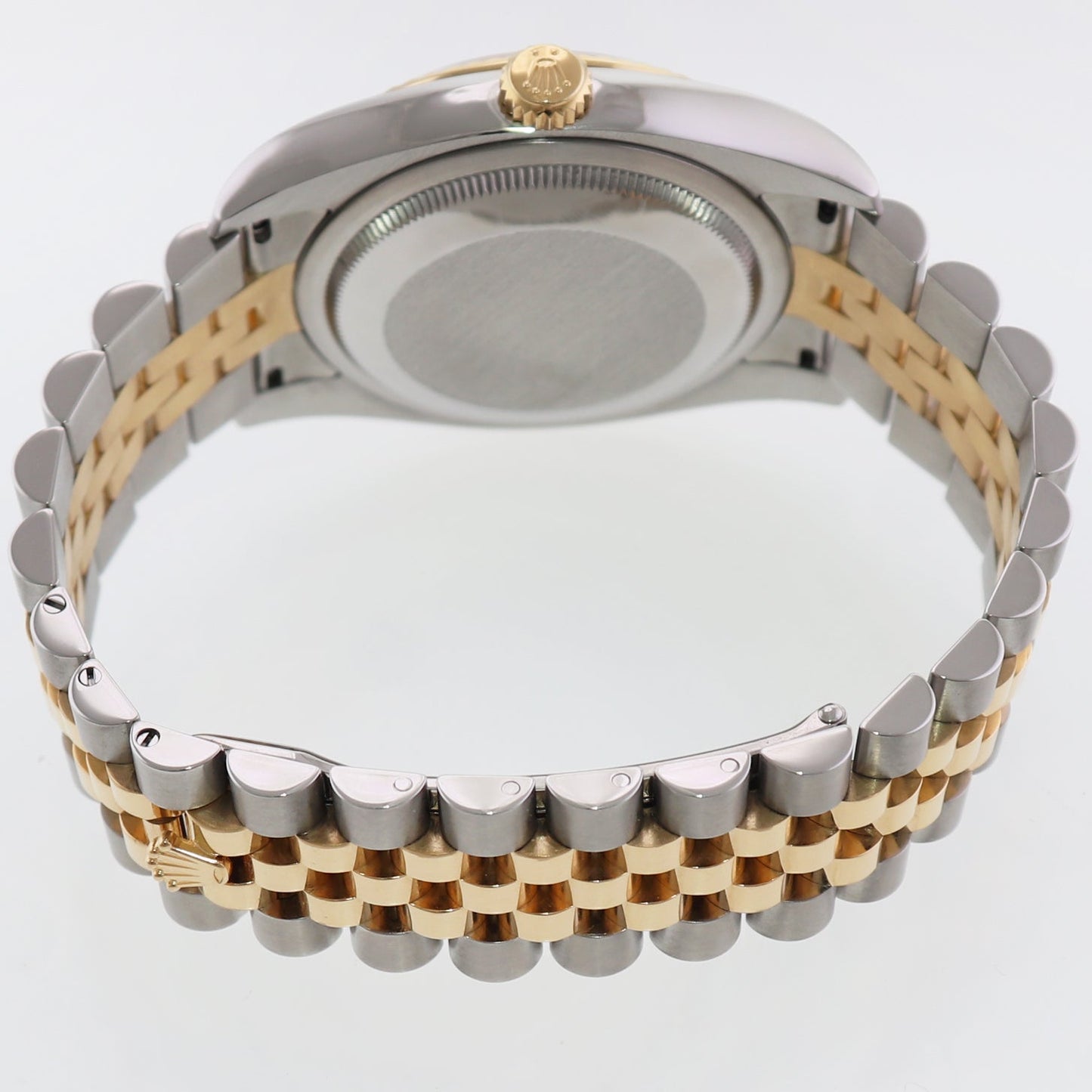 2009 MINT Rolex DateJust Jubilee Two Tone Gold Champagne Diamond 116233 Watch