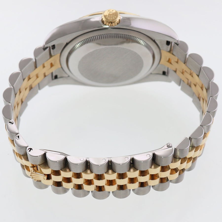 2009 MINT Rolex DateJust Jubilee Two Tone Gold Champagne Diamond 116233 Watch