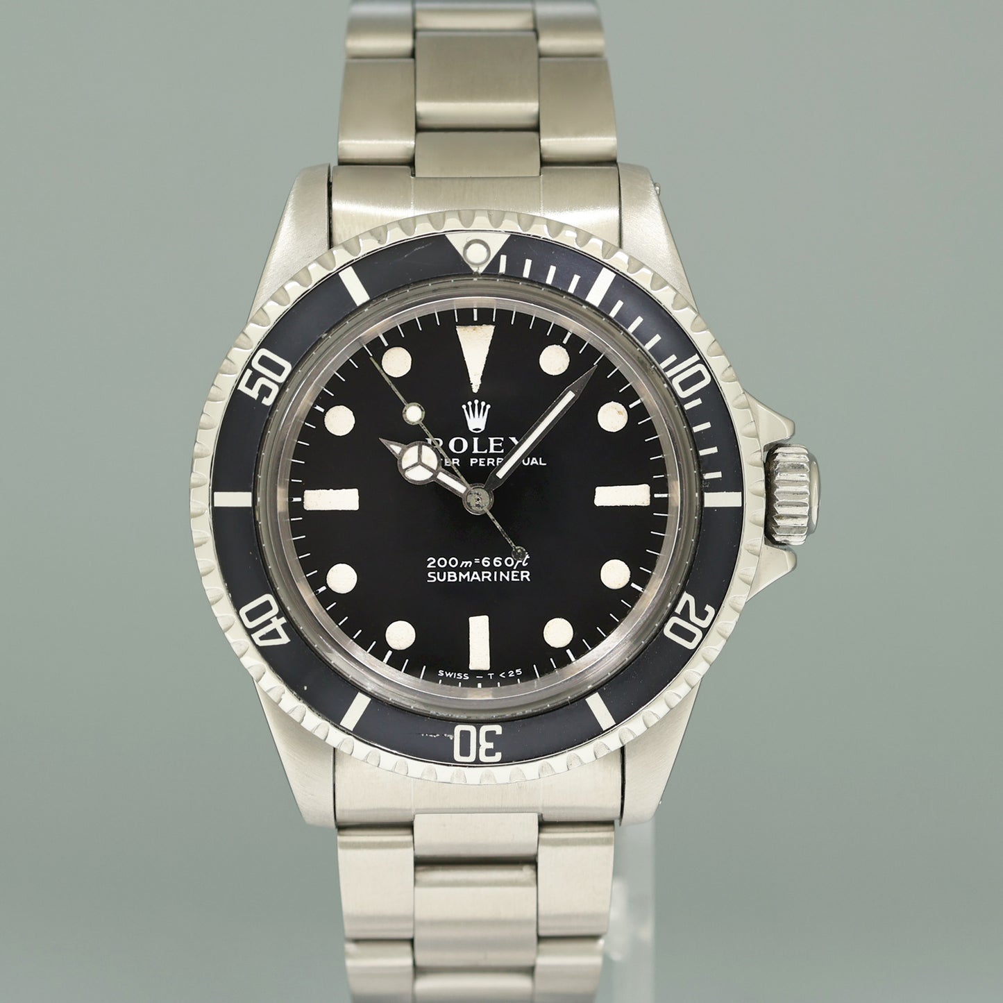 1969 Rolex Submariner 5513 Matte Meters First Dial 40mm Steel Oyster Watch Box