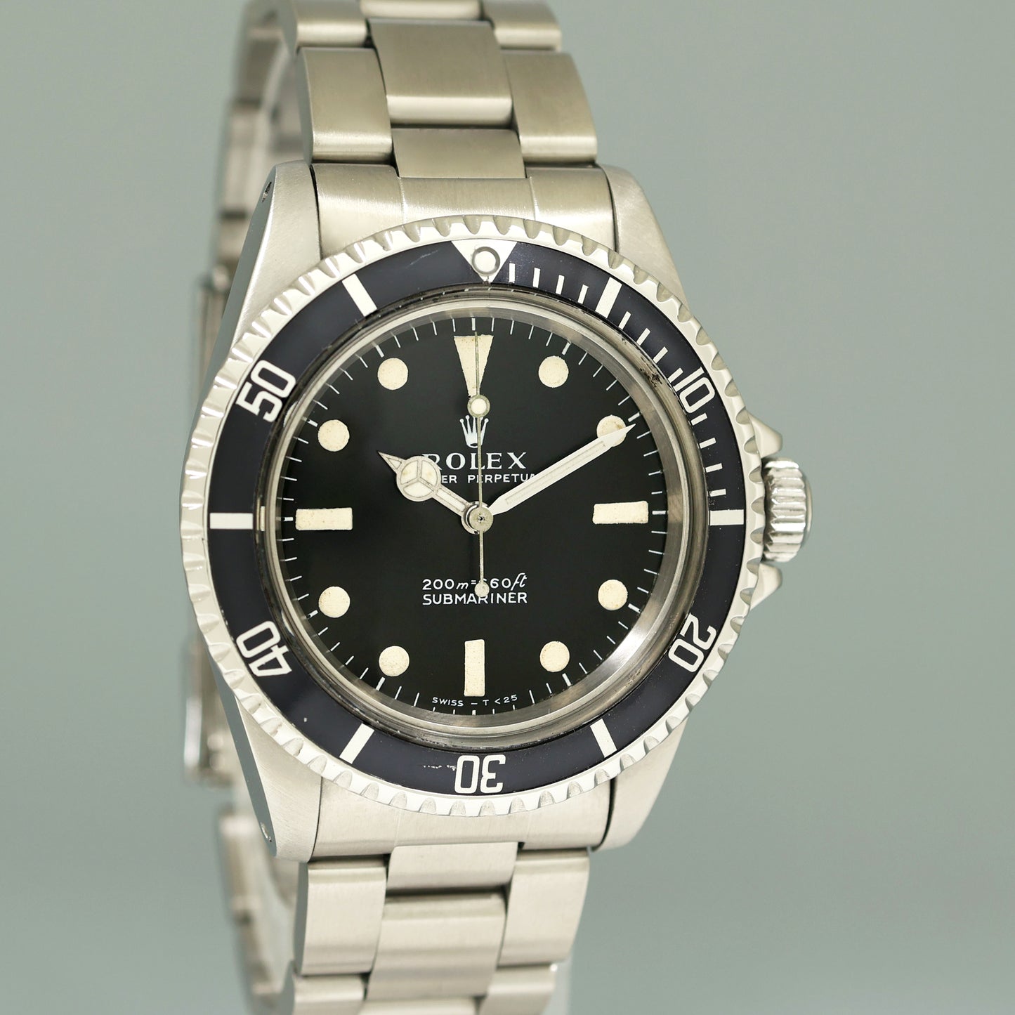 1969 Rolex Submariner 5513 Matte Meters First Dial 40mm Steel Oyster Watch Box