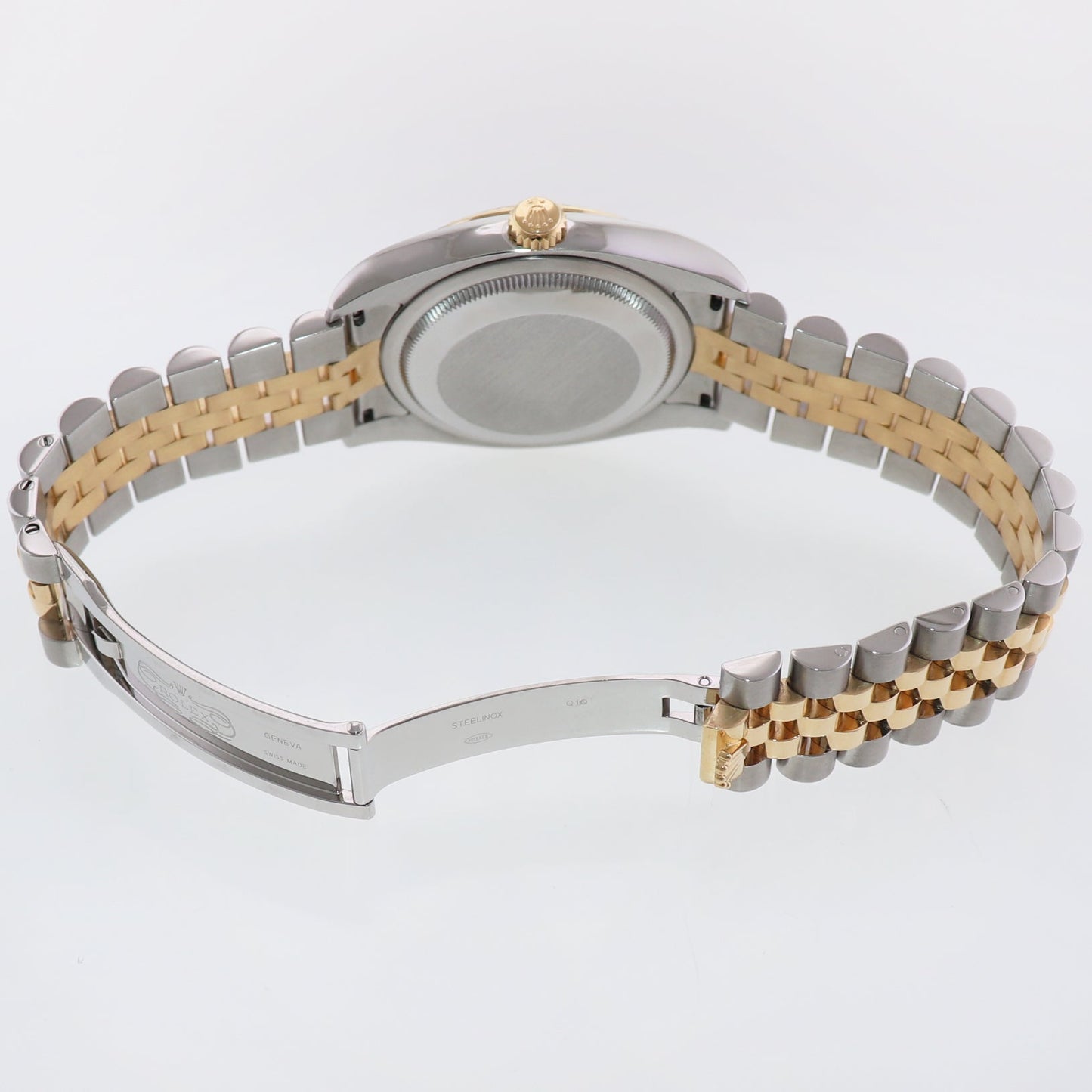 2009 MINT Rolex DateJust Jubilee Two Tone Gold Champagne Diamond 116233 Watch