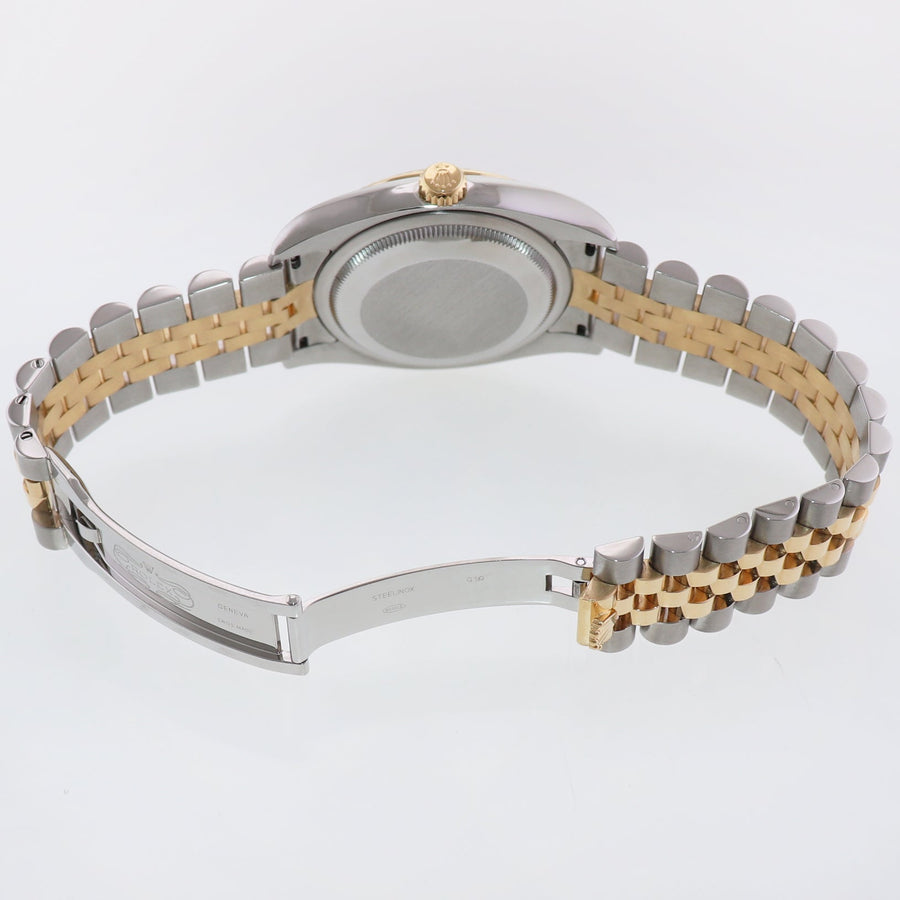 2009 MINT Rolex DateJust Jubilee Two Tone Gold Champagne Diamond 116233 Watch