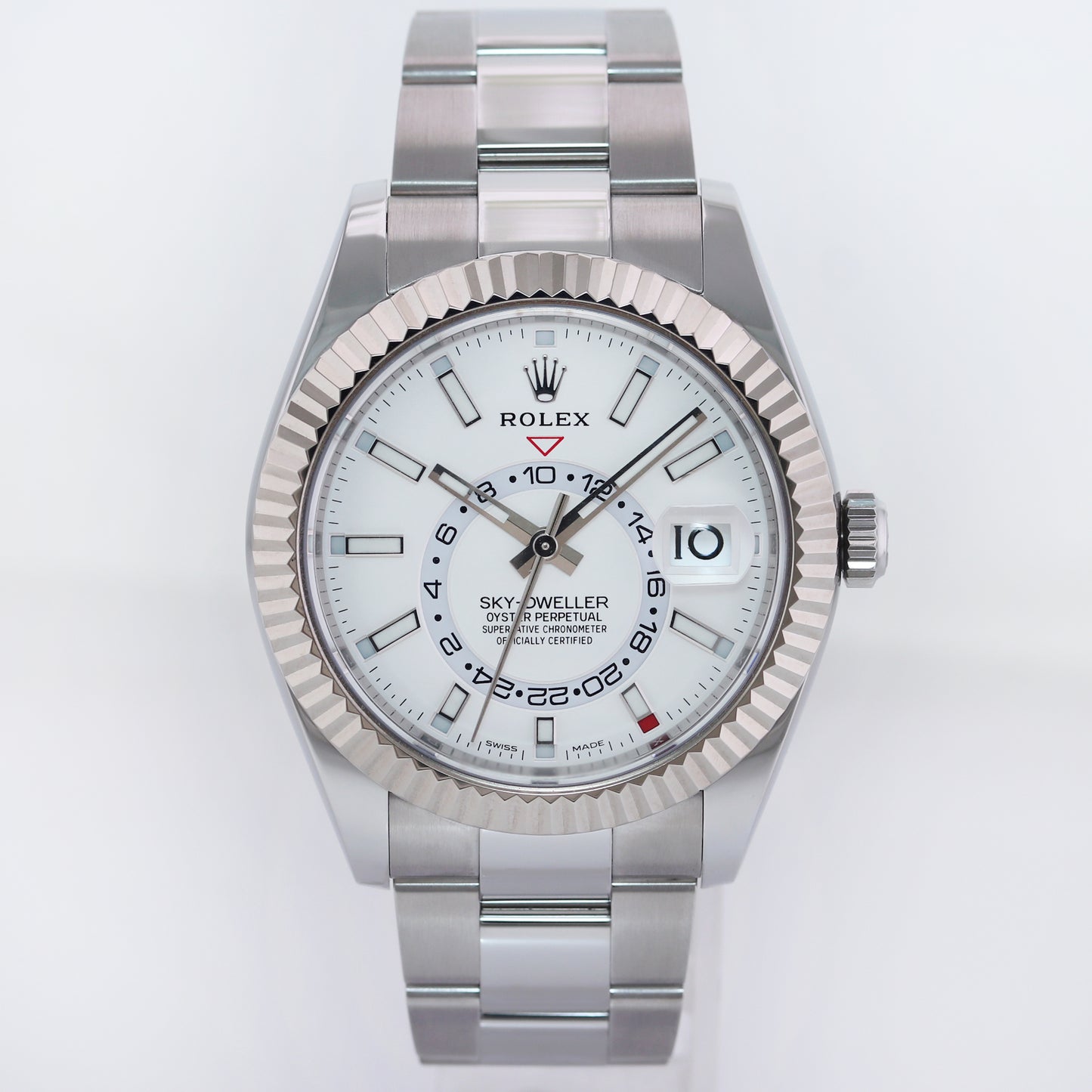 2023 MINT Rolex White Sky-Dweller White Gold 42mm 326934 Watch Box