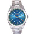 MINT PAPERS Rolex Milgauss Blue Dial Anniversary Green 116400GV Steel Watch Box