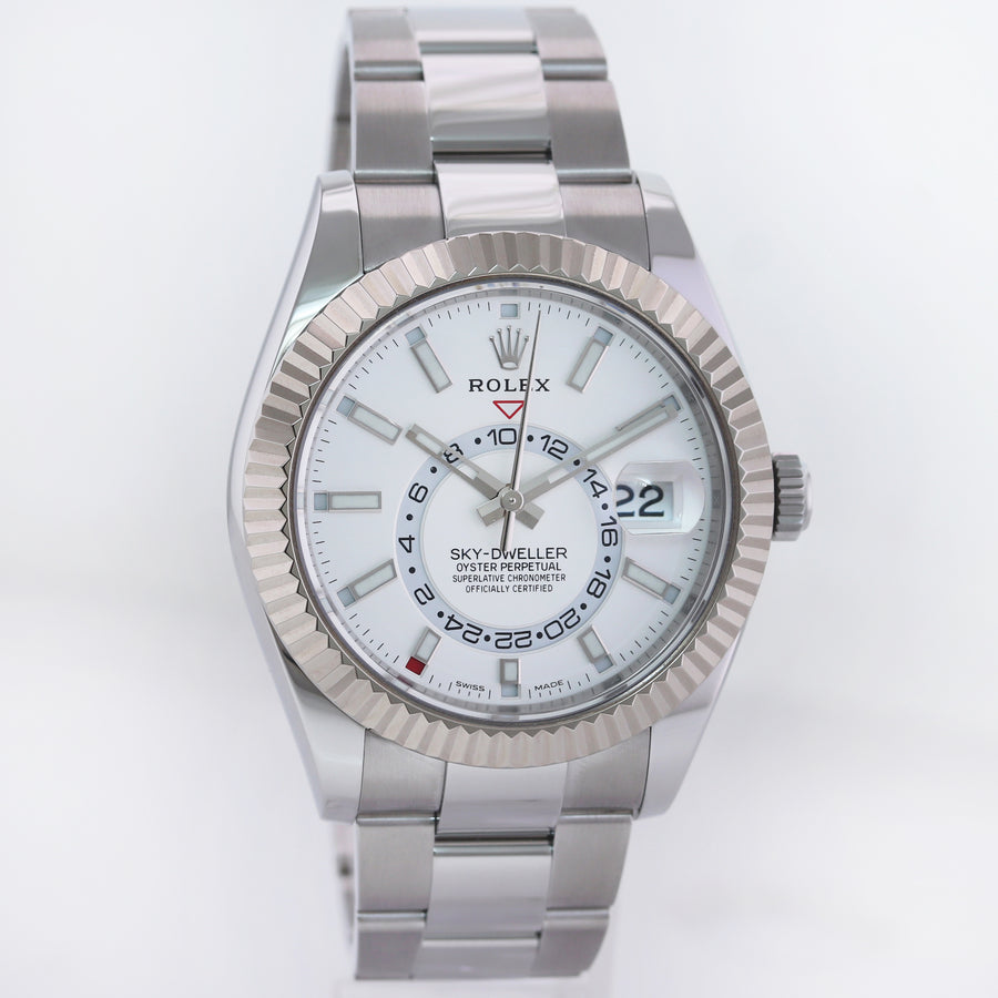 MINT PAPERS Rolex White Sky-Dweller White Gold 42mm 326934 Watch Box