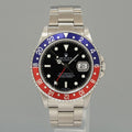 2005 MINT Rolex GMT-Master II Pepsi 40mm Steel 16710 NO HOLES Black Watch Box