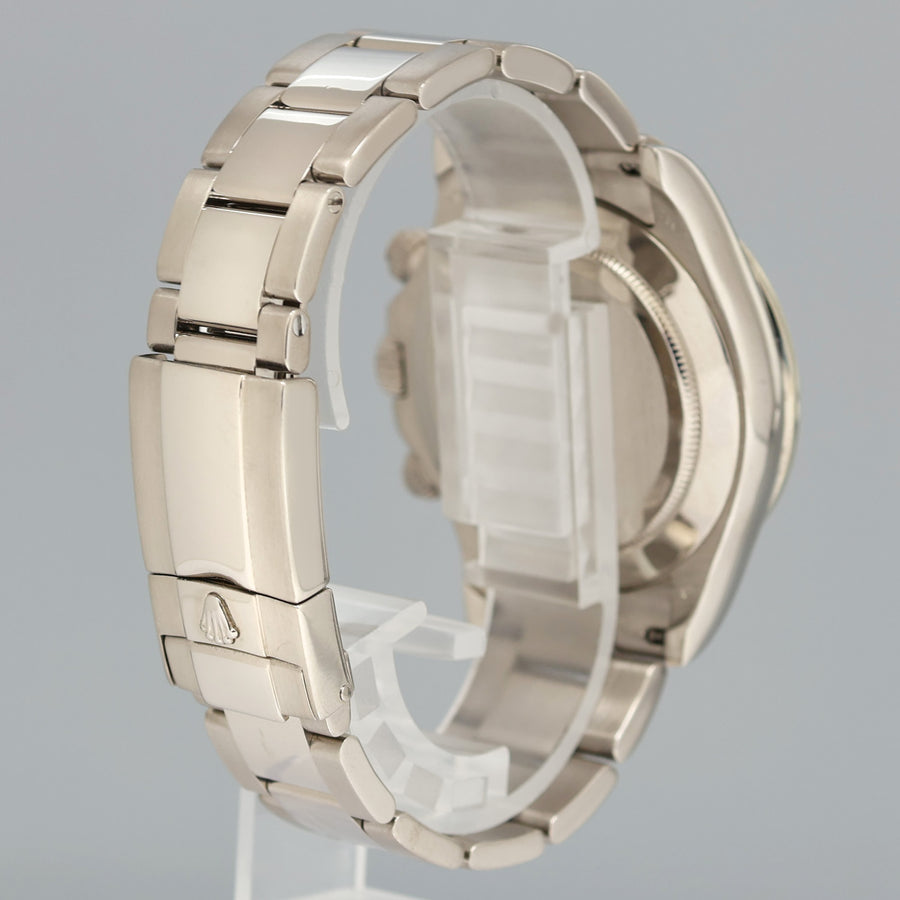 MINT Rolex Daytona Black Diamond Sapphire 116509 Cosmograph White Gold Watch