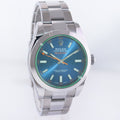 MINT PAPERS Rolex Milgauss Blue Dial Anniversary Green 116400GV Steel Watch Box
