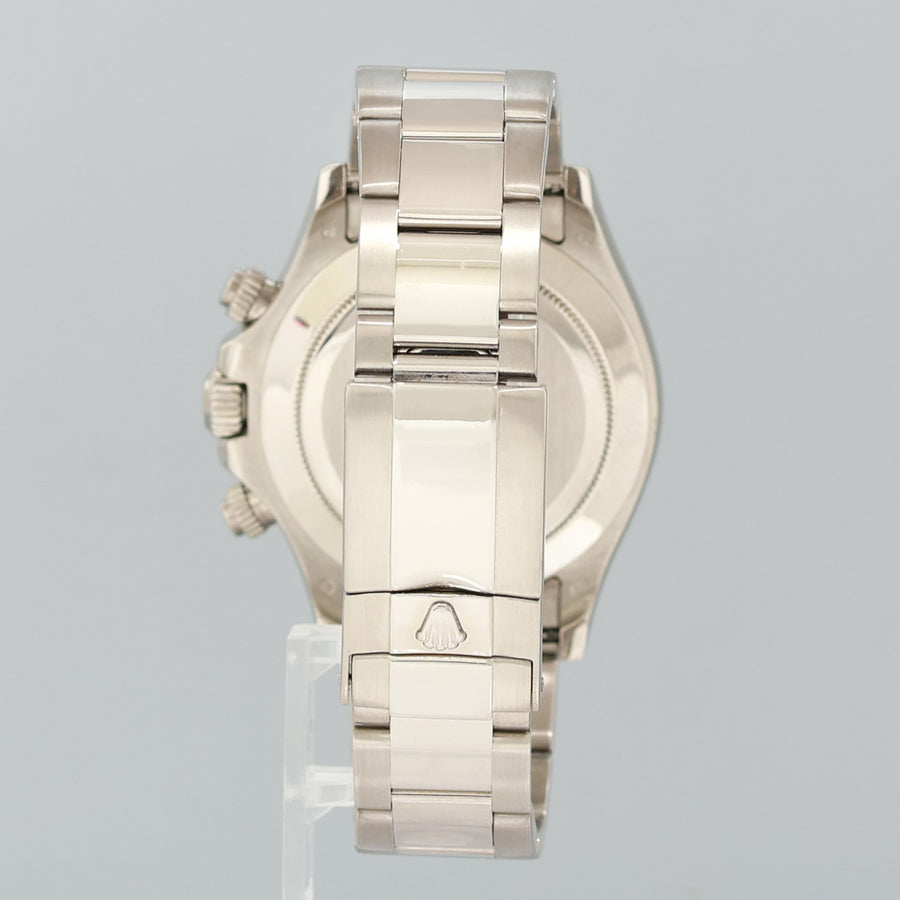 MINT Rolex Daytona Black Diamond Sapphire 116509 Cosmograph White Gold Watch