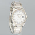 2022 MINT Rolex DateJust White Roman 126234 Steel Oyster White Gold Watch