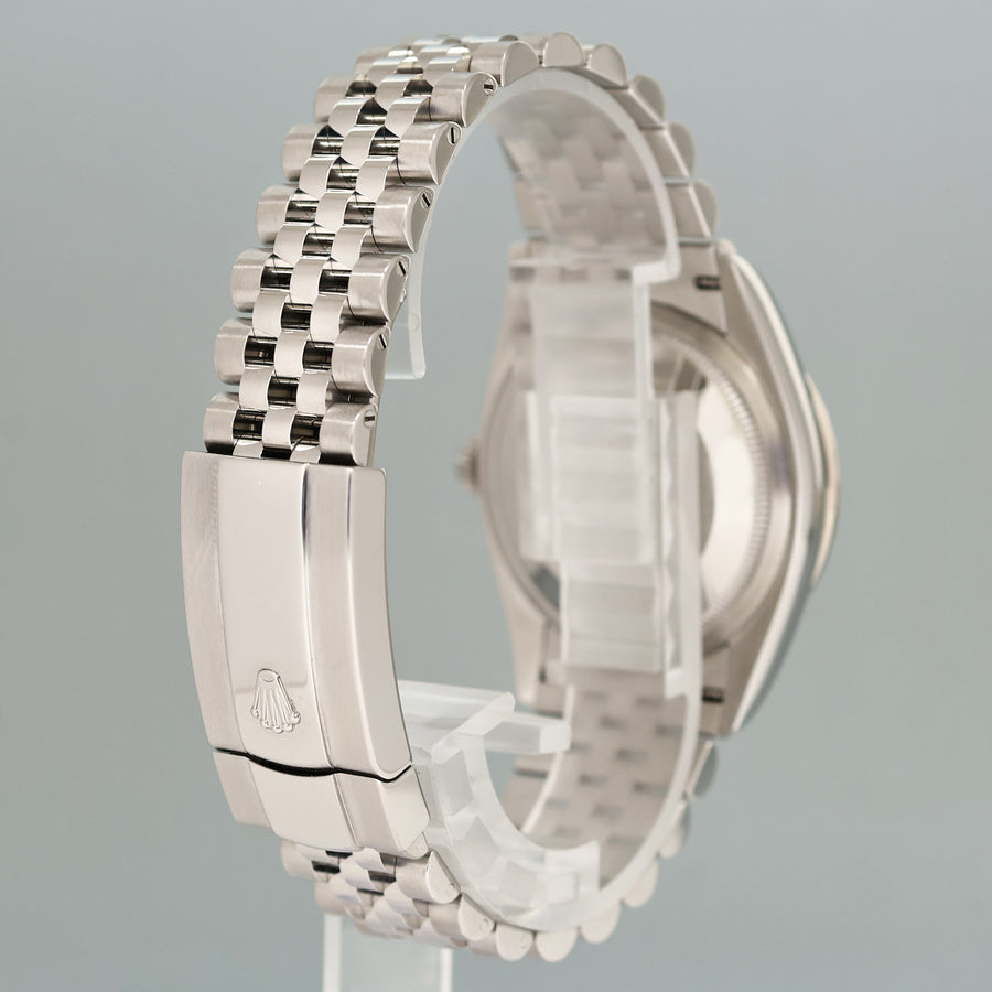 NEW PAPERS Rolex DateJust Jubilee 36mm 126284RBR Purple Roman Diamond Bezel Watch