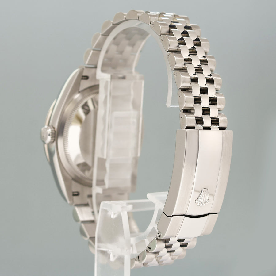 NEW PAPERS Rolex DateJust Jubilee 36mm 126284RBR Purple Roman Diamond Bezel Watch