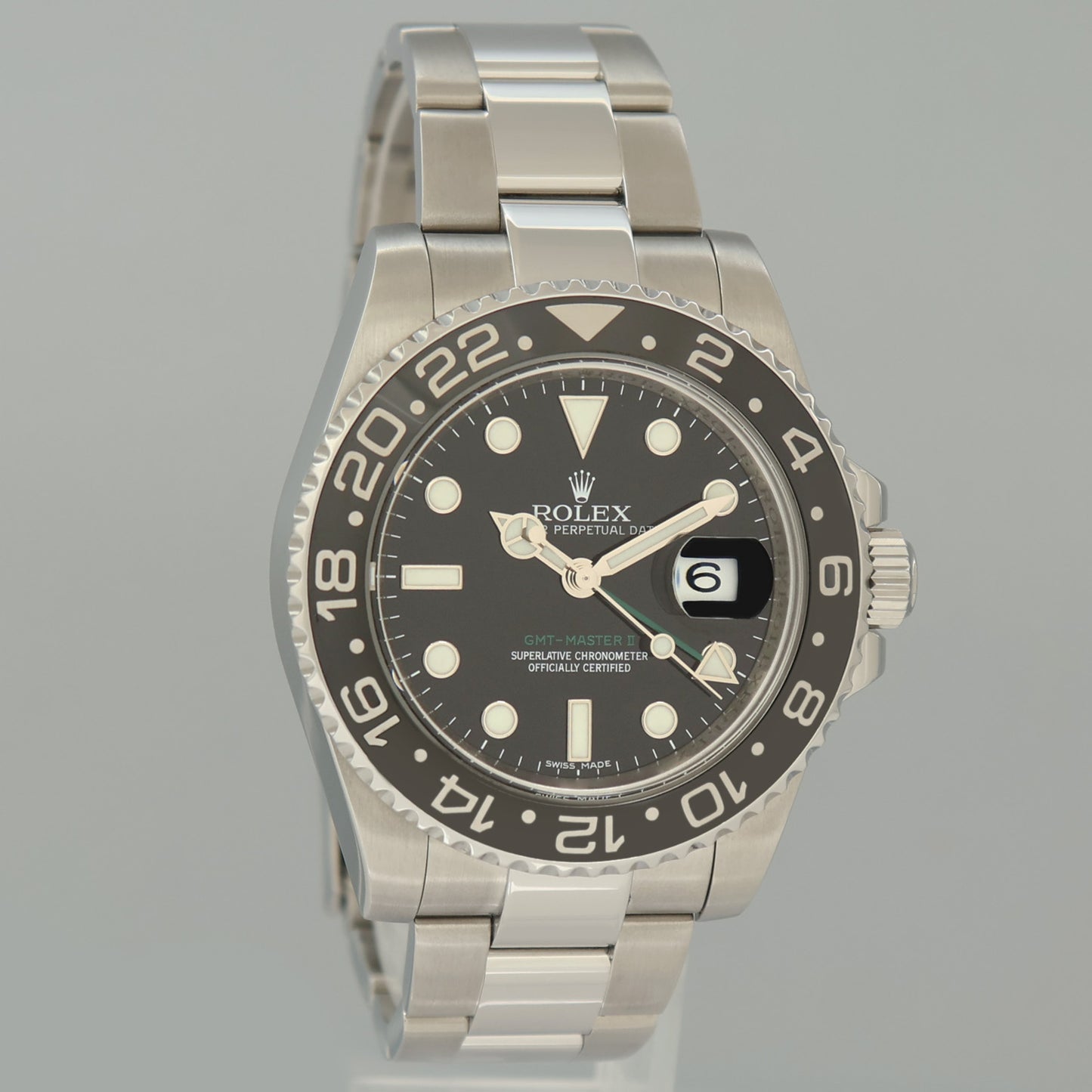2015 MINT Rolex 116710LN GMT Master II Steel Ceramic Black 40mm Watch Box
