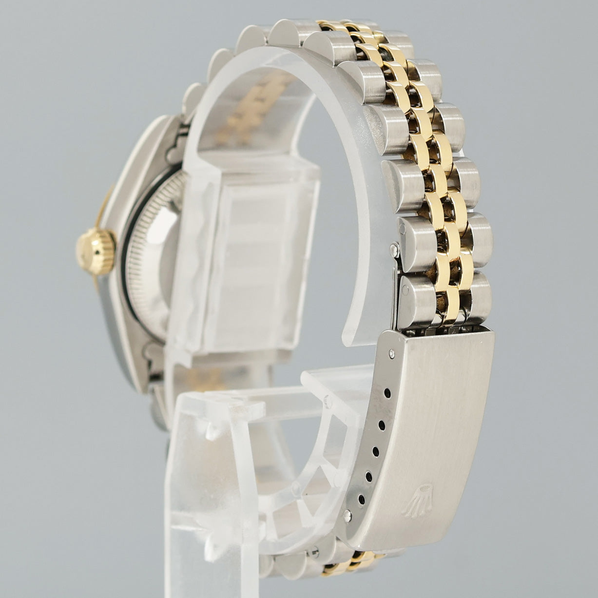 Ladies Rolex DateJust 26mm 69173 Blue Vignette Diamond Two Tone Gold Jubilee Watch