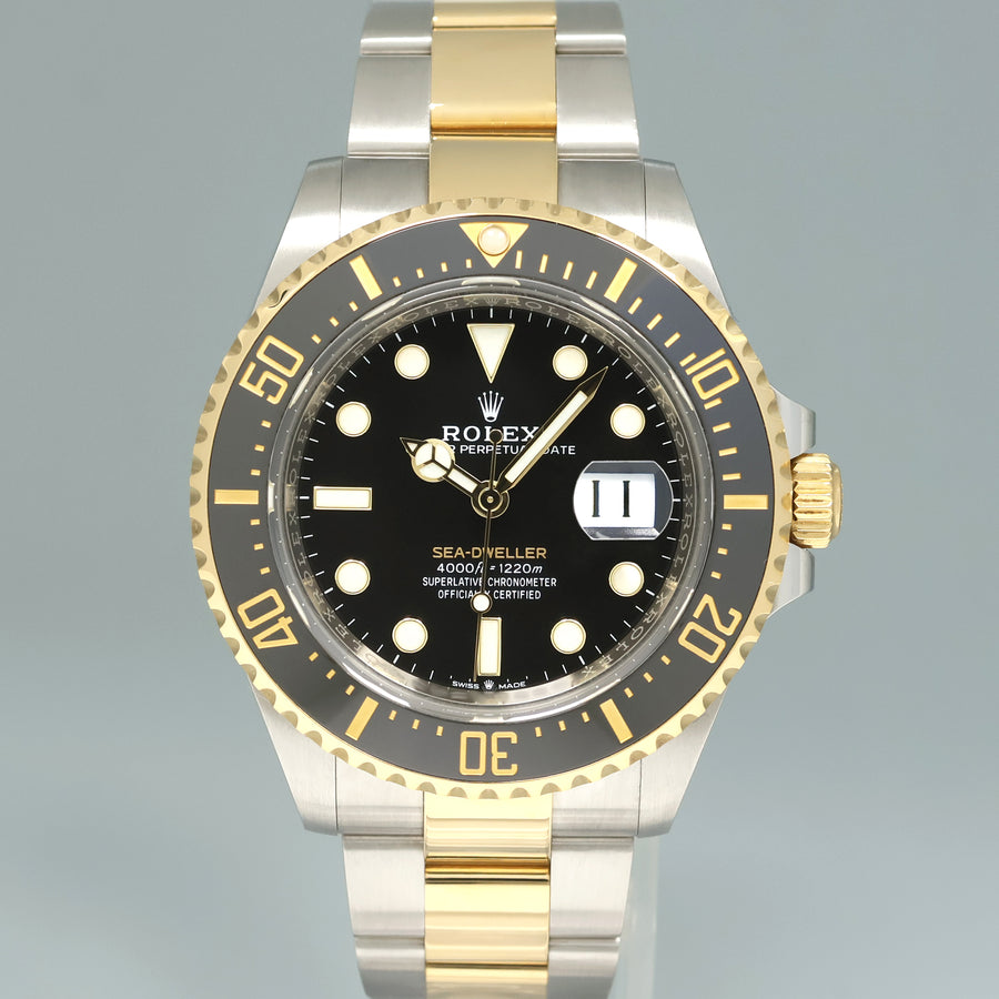 2021 NEW PAPERS Rolex 126603 Sea-Dweller 43mm Two-Tone Yellow Gold Steel Watch