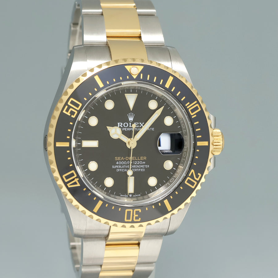 2021 NEW PAPERS Rolex 126603 Sea-Dweller 43mm Two-Tone Yellow Gold Steel Watch