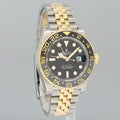 2024 NEW PAPERS Rolex GMT Master Gold Two Tone Jubilee Black 126713 Watch Box