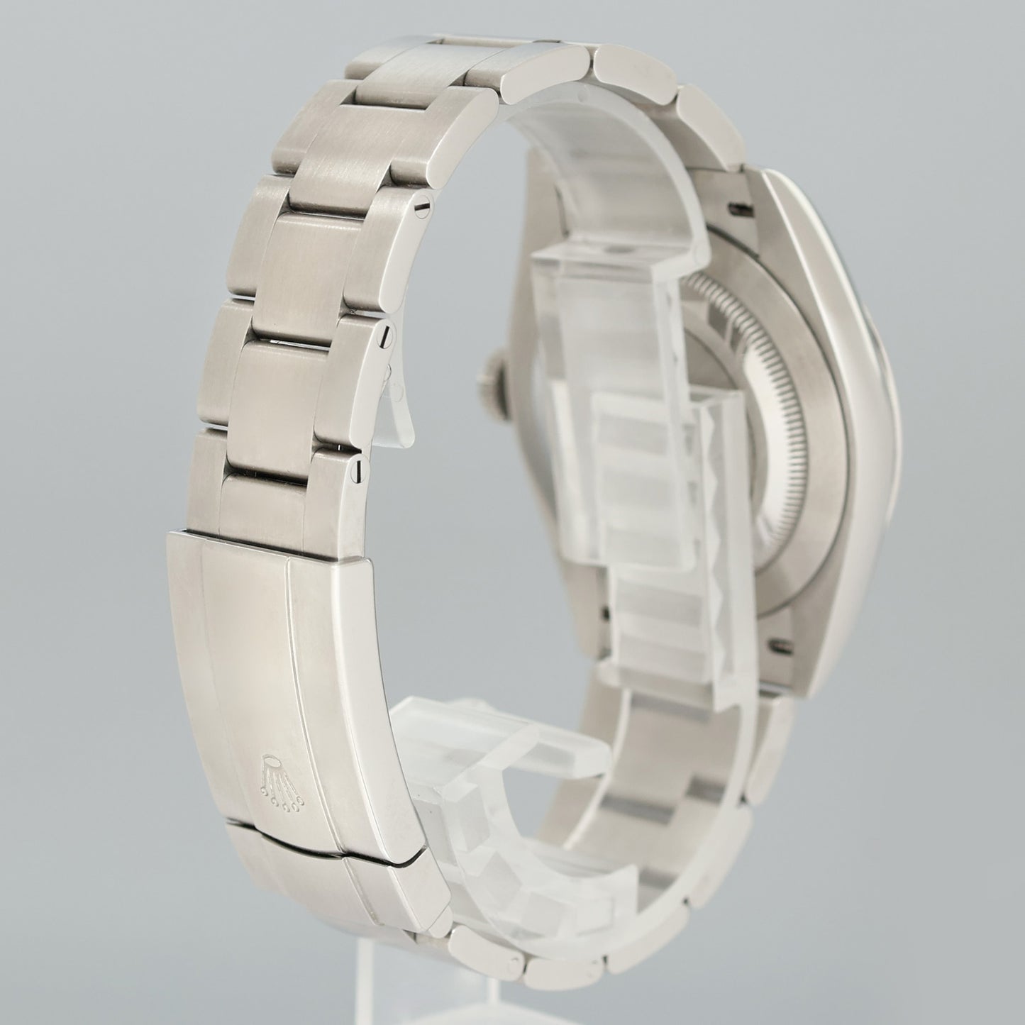 OCT 2025 NEW PAPERS 134300 Steel Rolex Oyster Perpetual 41mm Silver Stick Watch Box