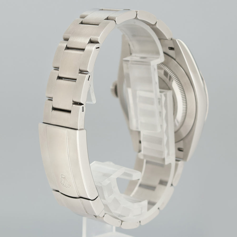 OCT 2025 NEW PAPERS 134300 Steel Rolex Oyster Perpetual 41mm Silver Stick Watch Box