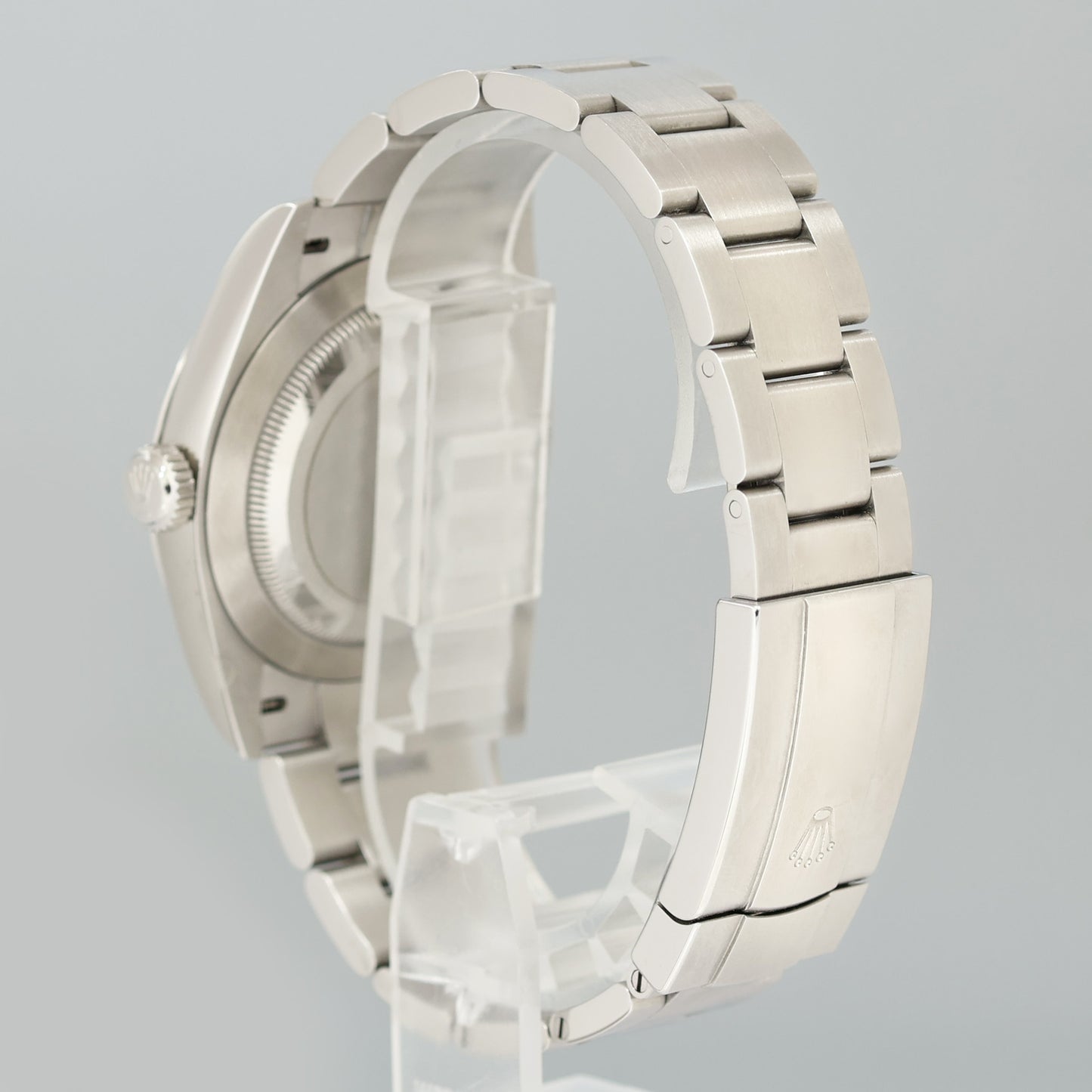 OCT 2025 NEW PAPERS 134300 Steel Rolex Oyster Perpetual 41mm Silver Stick Watch Box