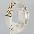 MINT Rolex DateJust 16233 Two Tone Yellow Gold Jubilee Green Diamond Dial Watch