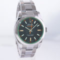 MINT PAPERS Rolex Milgauss Green Anniversary 116400GV 40mm Steel Black Watch Box