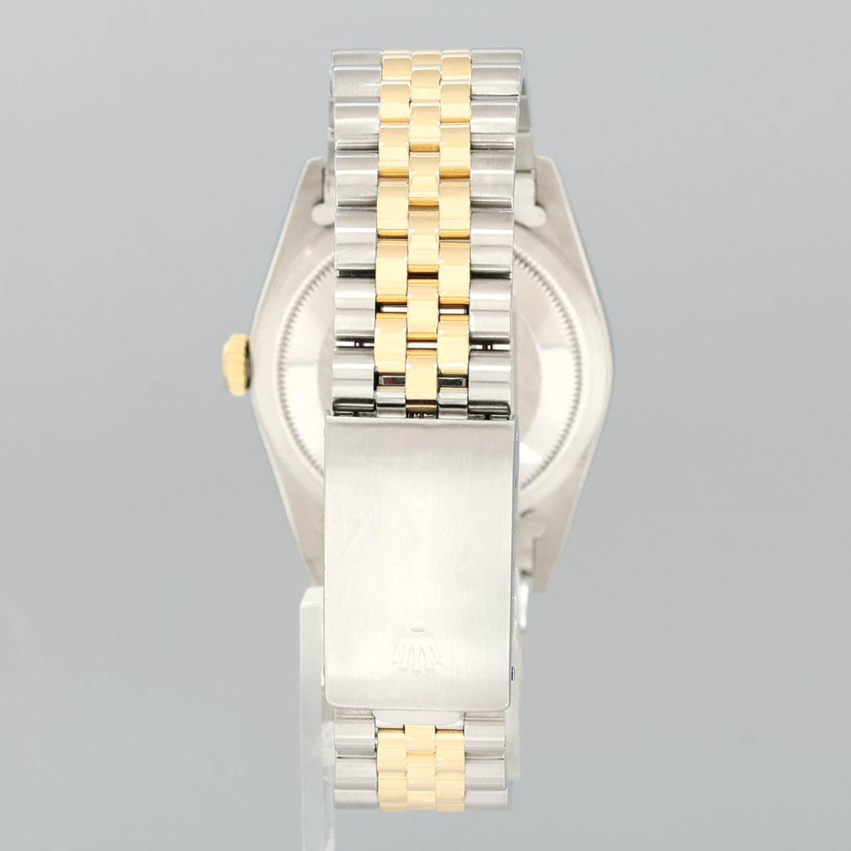 MINT Rolex DateJust 16233 Two Tone Yellow Gold Jubilee Green Diamond Dial Watch