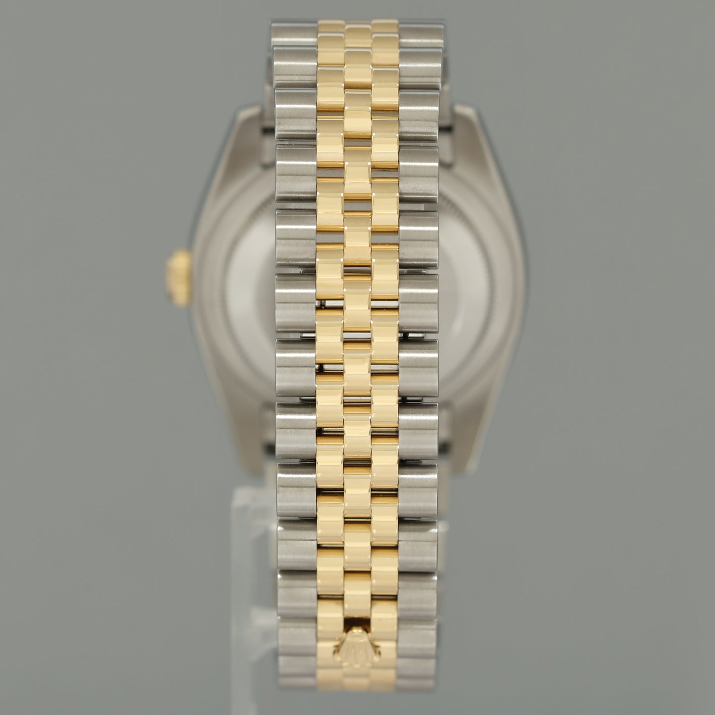 MINT Rolex DateJust Tone Rose Gold Steel 36mm Champagne Diamond 116233 Watch Box