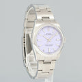 2025 NEW PAPERS Rolex Oyster Perpetual 34mm Lavender Oyster Watch 124200 Watch Box