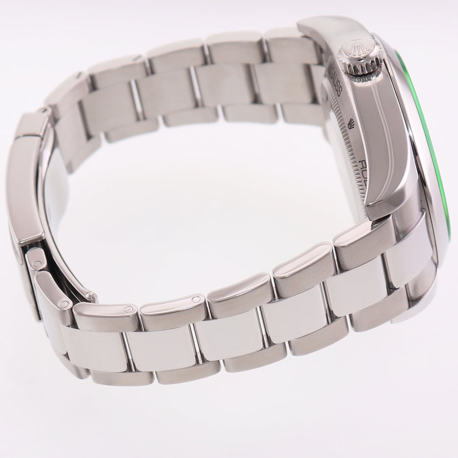 MINT PAPERS Rolex Milgauss Green Anniversary 116400GV 40mm Steel Black Watch Box