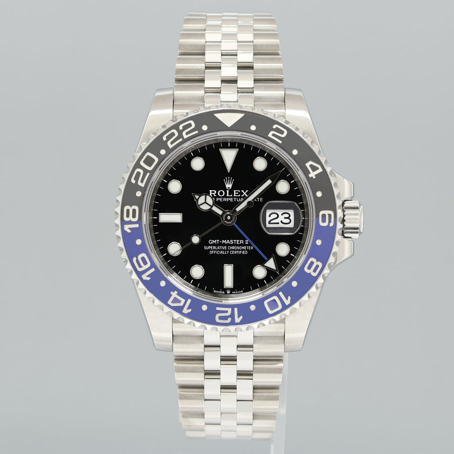 2025 CPO PAPERS 126710 BLNR Rolex GMT Master II Batman Blue Jubilee Steel Watch