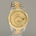 2026 NEW PAPERS Rolex Sky-Dweller Two Tone Champagne Jubilee 42mm 336933 Watch