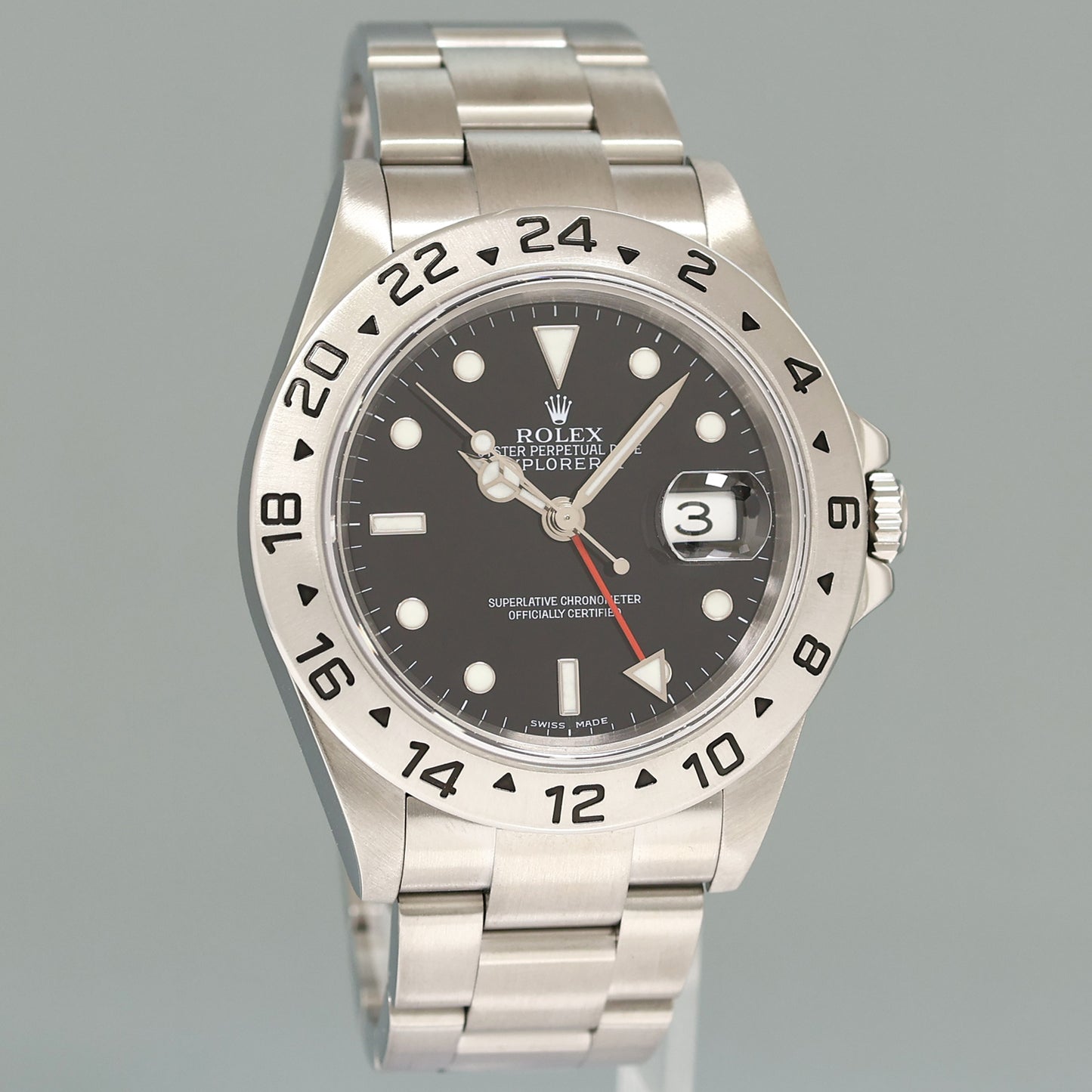 2007 MINT Rolex Explorer II 16570 Stainless Steel Black 3186 GMT 40mm Watch Box