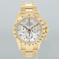 MINT Rolex Daytona 116528 MOP Mother of Pearl Chrono Yellow Gold Watch Box