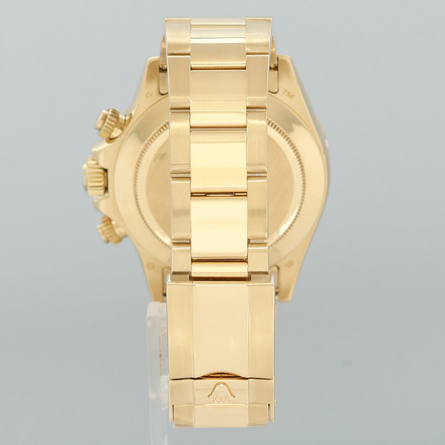 MINT Rolex Daytona 116528 MOP Mother of Pearl Chrono Yellow Gold Watch Box