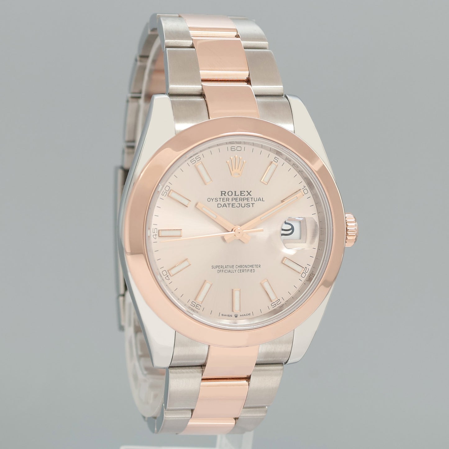 MINT 2022 Rolex DateJust 41 126301 Sundust Dial 18k Gold Two-Tone Oyster Watch Box