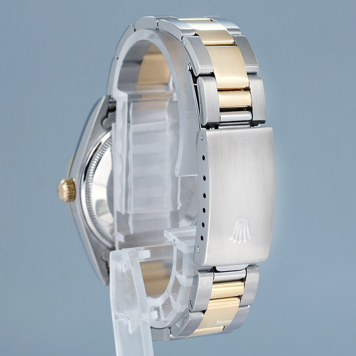 PAPERS Rolex Oyster Perpetual 34mm Black 14233 Yellow Gold & Steel Oyster Watch Box