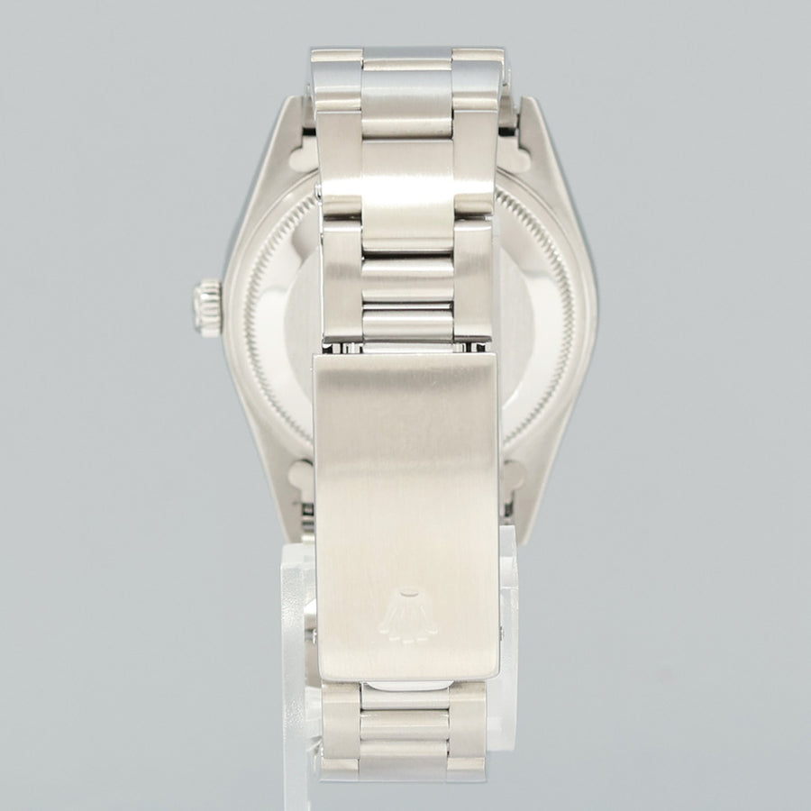 MINT Rolex Oyster Perpetual Date 34mm 15210 Steel Grey Stick Watch Box